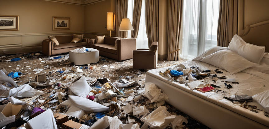 fancy-hotel-room-that-is-trashed